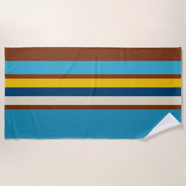 Southwest Stripes 12 Beach Towel (Front)