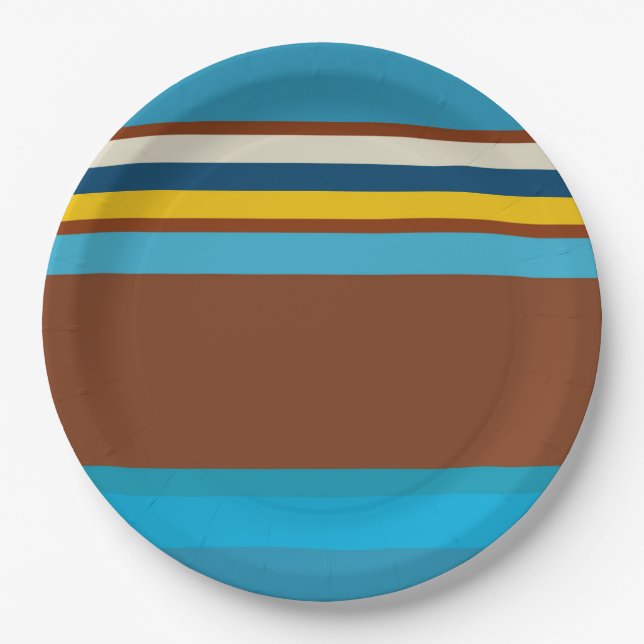 Southwest Stripes 12 Paper Plates (Front)