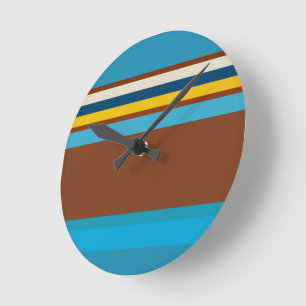 Southwest Stripes 12 Round Clock