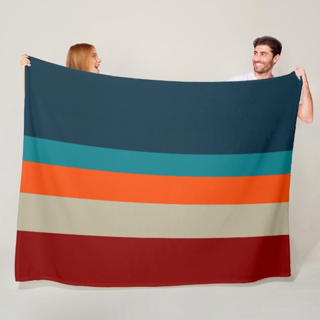 Southwest Stripes 17 Fleece Blanket (In Situ)