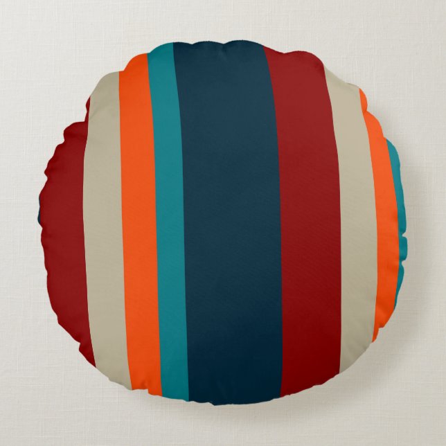 Southwest Stripes 17 Round Pillow (Front)