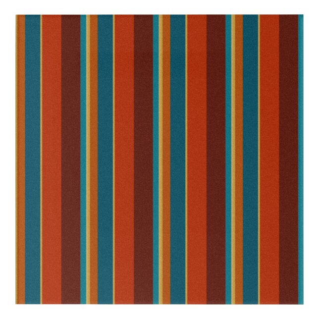 Southwest Stripes 18 Acrylic Print (Front)