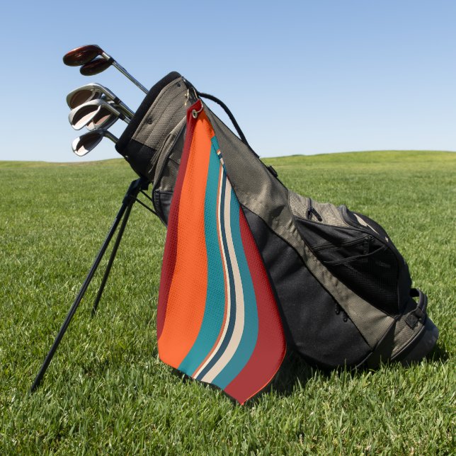 Southwest Stripes 19 Golf Towel (Green)