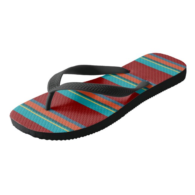 Southwest Stripes 24 Flip Flops (Angled)