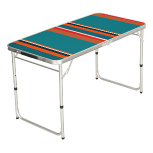 Southwest Stripes 29 Beer Pong Table