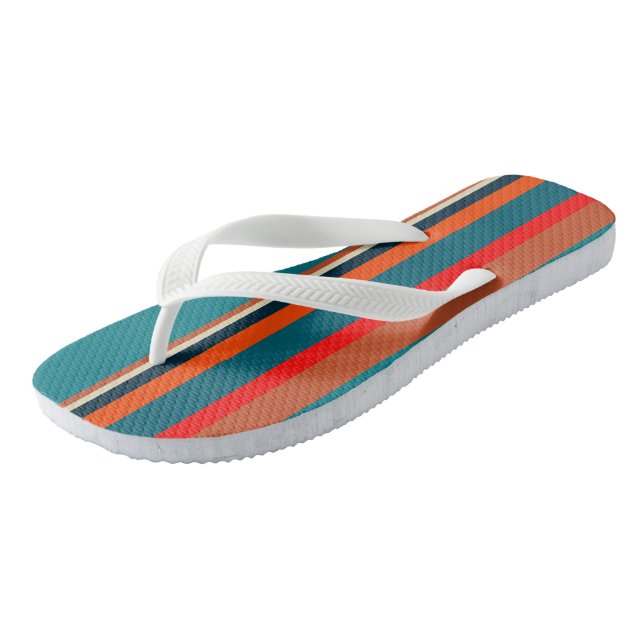 Southwest Stripes 29  Flip Flops (Angled)