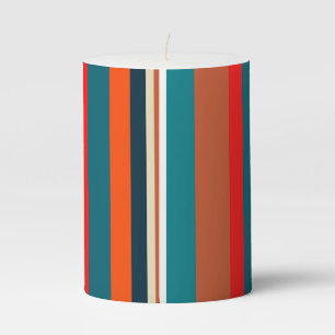 Southwest Stripes 29 Pillar Candle