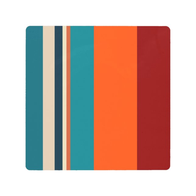 Southwest Stripes Metal Print (Front)