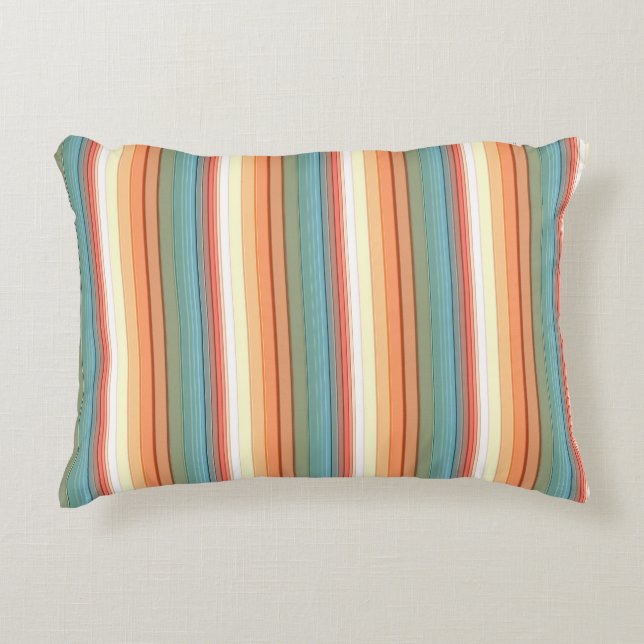 Southwest Stripes Muted Color Accent Pillow (Front)