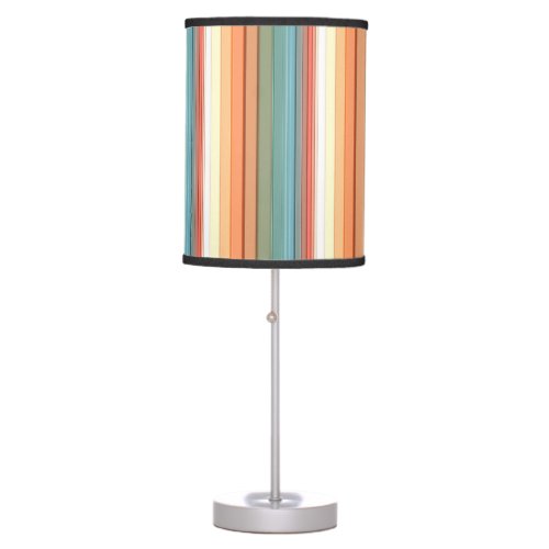 Southwest Stripes Muted Color Table Lamp