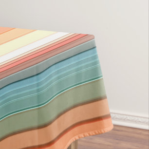 Southwest Stripes Muted Color Tablecloth