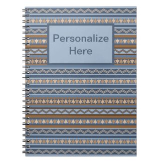 Southwest Style Blue Brown Geometric Personalized