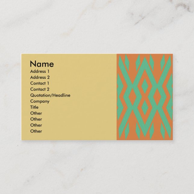 SOUTHWEST STYLE BUSINESS CARDS (Front)