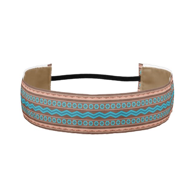 Southwest Style Geometric Cameron Gorge Design Athletic Headband (Front)