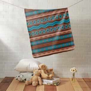Southwest Style Geometric Cameron Gorge Design Baby Blanket