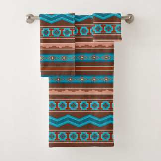 Southwest Style Geometric Cameron Gorge Design Bath Towel Set