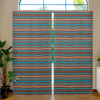 Southwest Style Geometric Cameron Gorge Design Blackout Curtains