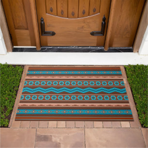 Southwest Style Geometric Cameron Gorge Design Doormat