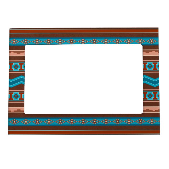 Southwest Style Geometric Cameron Gorge Design Magnetic Frame (Front)