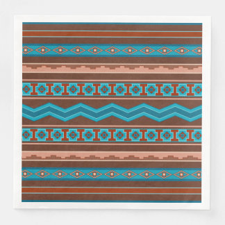 Southwest Style Geometric Cameron Gorge Design Paper Dinner Napkins