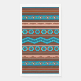 Southwest Style Geometric Cameron Gorge Design Paper Guest Towels