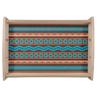 Southwest Style Geometric Cameron Gorge Design Serving Tray
