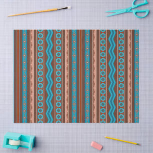 Southwest Style Geometric Cameron Gorge Design Tissue Paper