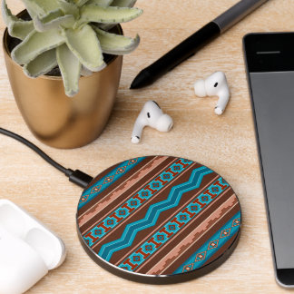 Southwest Style Geometric Cameron Gorge Design Wireless Charger