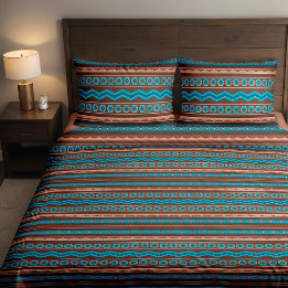 Southwest Style Geometric Cameron Gorge Queen Duvet Cover