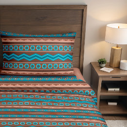 Southwest Style Geometric Cameron Gorge Twin Duvet Cover