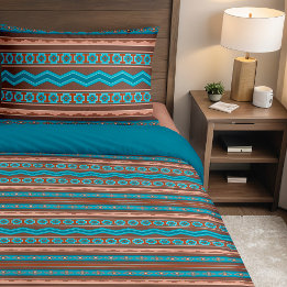 Southwest Style Geometric Cameron Gorge Twin Duvet Cover