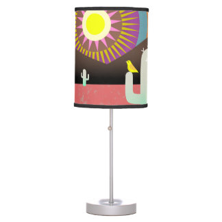 Southwest Sun and Cactus Table Lamp
