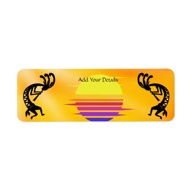 Southwest Sun Kokopelli Address Label (Front)