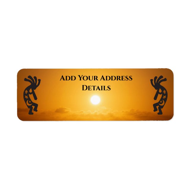 Southwest Sun Kokopelli Address Label (Front)