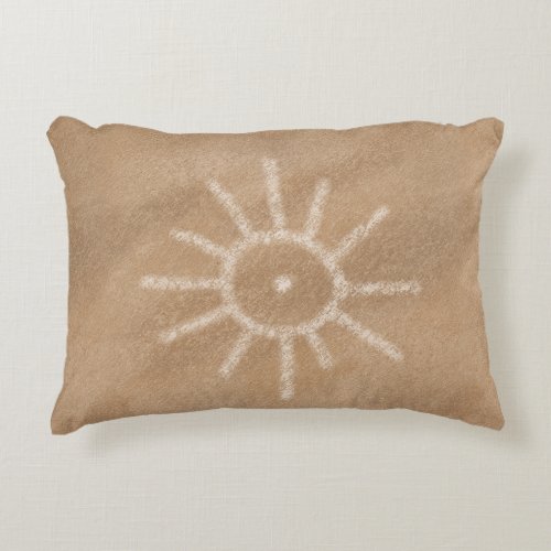 Southwest Sun Petroglyph Accent Pillow