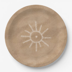 Southwest Sun Petroglyph Paper Plates