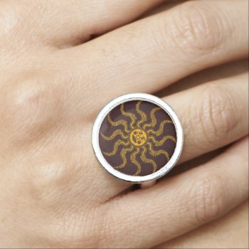 Southwest Sun Ring by macdesigns2 at Zazzle