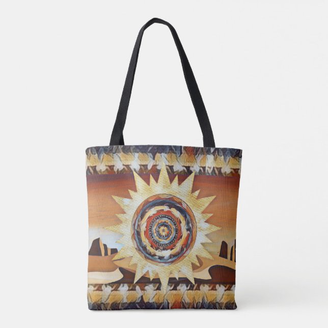Southwest Sun Tote Bag (Back)