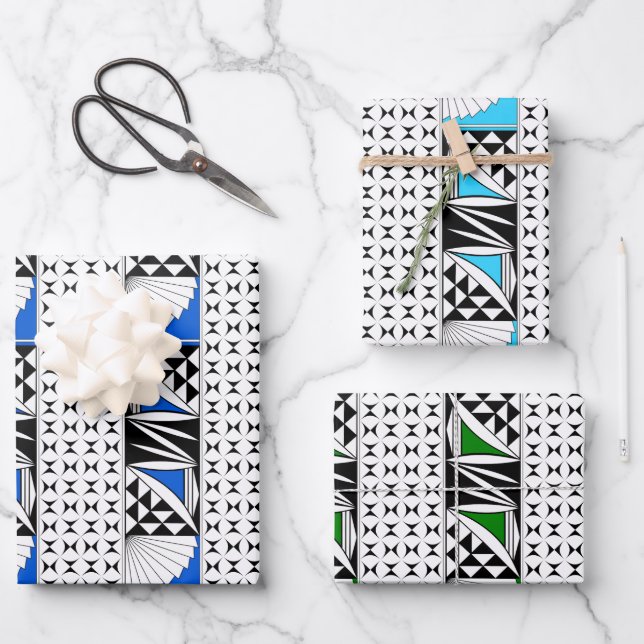 Southwest Sunrise Collection 2 Wrapping Paper Sheets (Front)