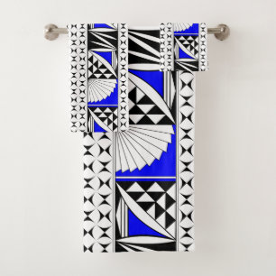 Southwest Sunrise in Electric Blue Bath Towel Set