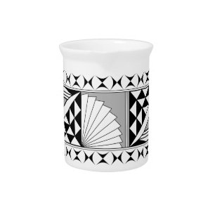 Southwest Sunrise in Gray Beverage Pitcher