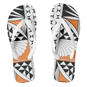 Southwest Sunrise in Orange Flip Flops