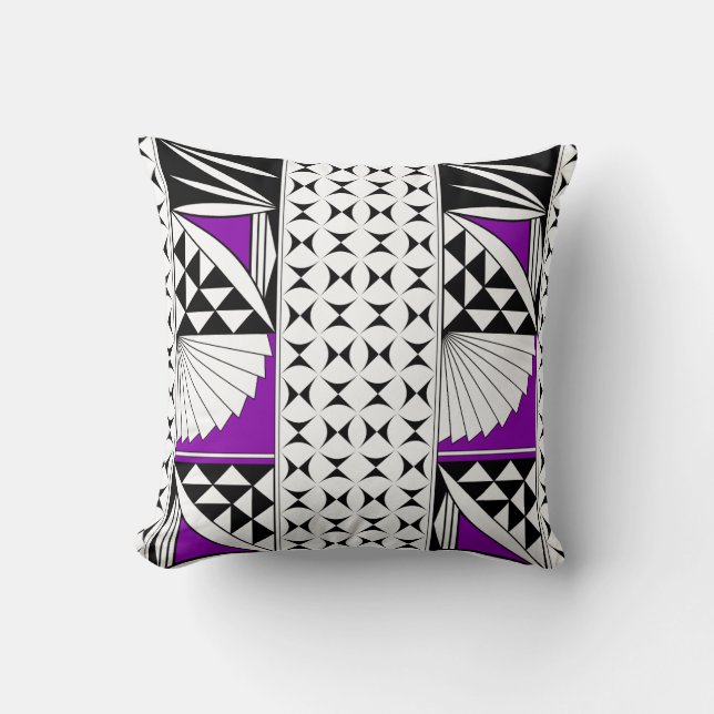 Southwest Sunrise in Purple Throw Pillow (Front)