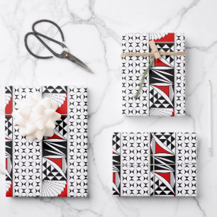 Southwest Sunrise in Red Wrapping Paper Sheets