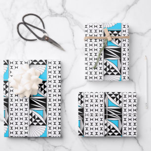 Southwest Sunrise in Turquoise Wrapping Paper Sheets