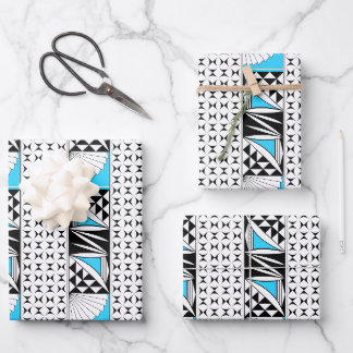 Southwest Sunrise in Turquoise Wrapping Paper Sheets