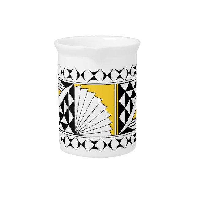 Southwest Sunrise in Yellow Beverage Pitcher (Front)