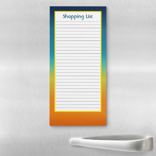 Southwest Sunset Colors Magnetic Notepad