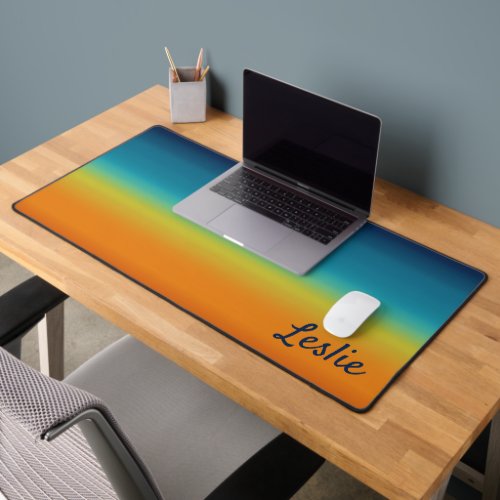 Southwest Sunset Colors Personalized Desk Mat