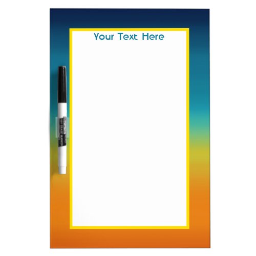 Southwest Sunset Colors Personalized Dry Erase Board